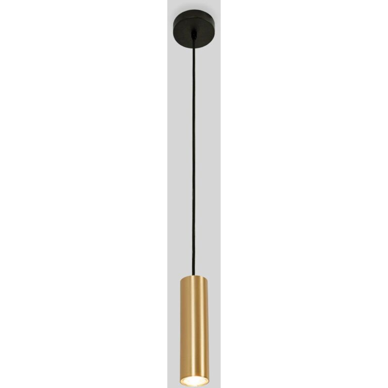 Barcelona Led – Suspension tube minimaliste GU10 – Aluminium laiton – Tension 220-240V AC – Ø55 x 1200 mm – Câble réglable en hauteur Barcelona Led – Suspension tube minimaliste GU10 – Aluminium laiton – Tension 220-240V AC – Ø55 x 1200 mm – Câble réglable en hauteur