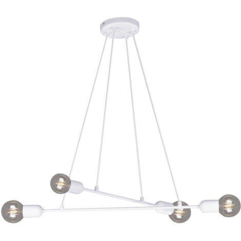 Suspension minimaliste blanche 4xE27 Kaja Sitya K-4390