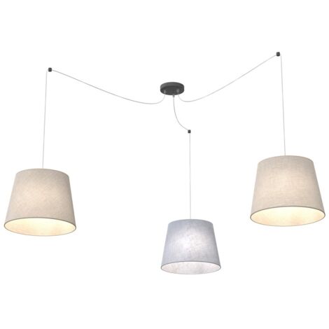 Suspension minimaliste multicolore araignée 3xE27 Emibig