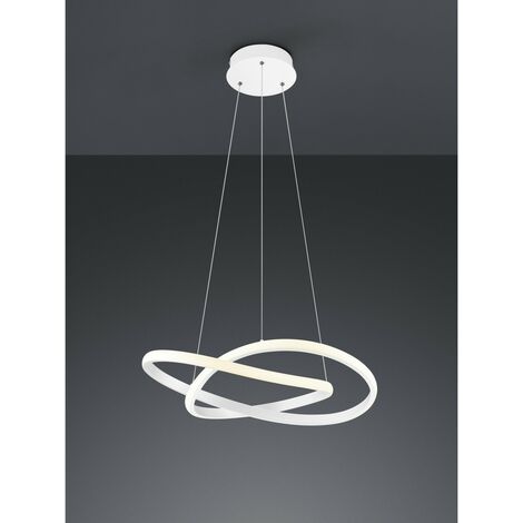 Suspensión Moderna Curso Led Blanco Regulable 27W Ø60 cm Trio Iluminación