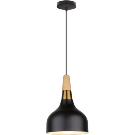 Suspension moderne Ø15 cm, suspension industrielle (noire), suspension vintage nordique pour café, bar, restaurant