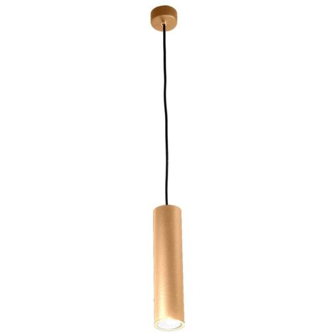 Suspension moderne cylindrique GU10 Filo Piccola - Or