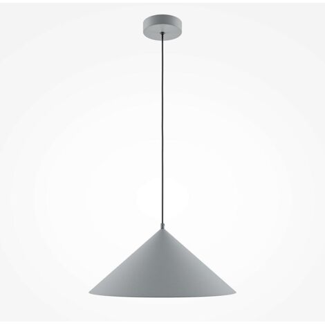 Suspension moderne de cuisine - cône gris mat FLORA
