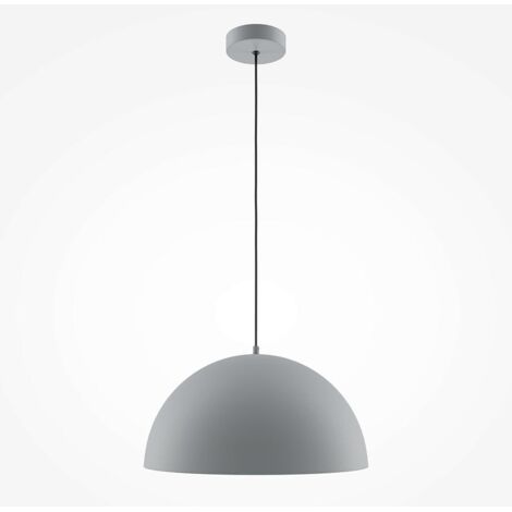 Suspension moderne de cuisine - dôme gris mat FLORA