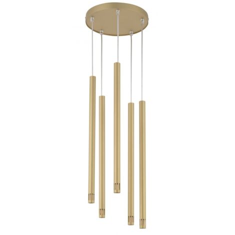 Suspension moderne dorée ronde 5xG9 Sopel Laser Sigma