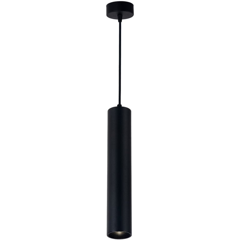 Optonica - Suspension Moderne GU10 Noire H30cm