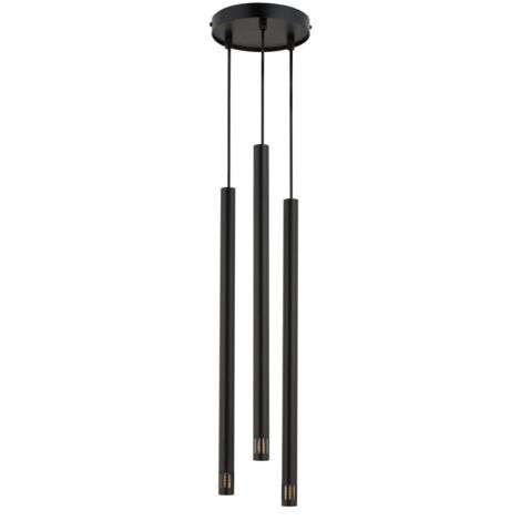 Suspension moderne noire Sopel Laser 3xG9 3W Sigma