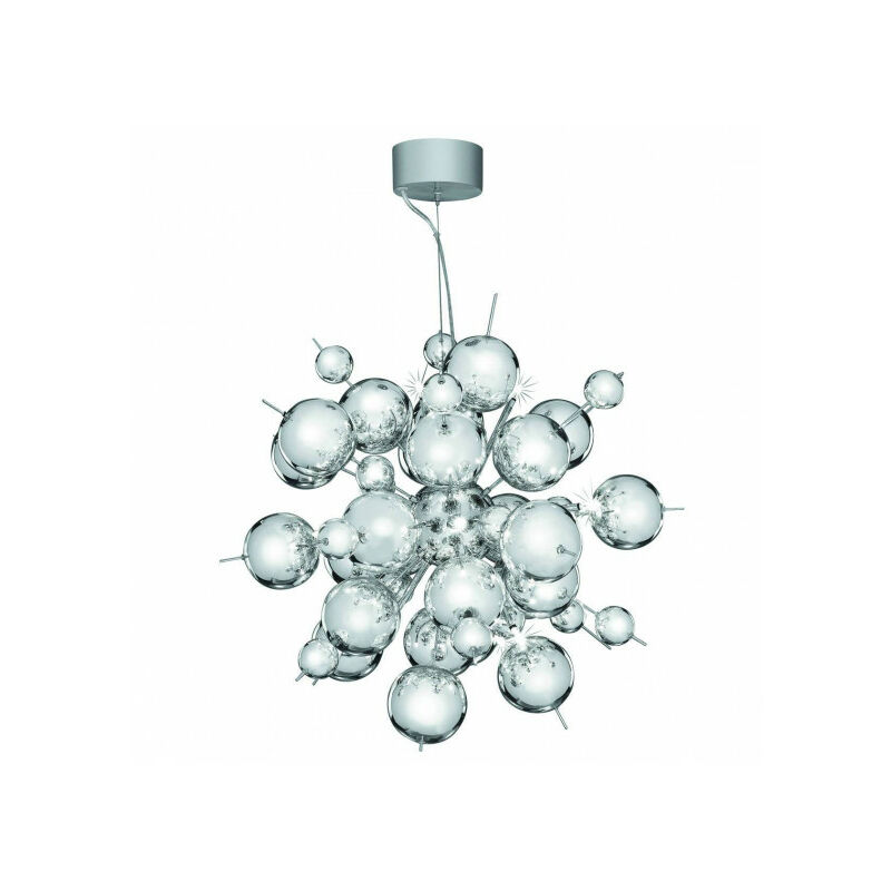 Suspension Molecule, en chrome
