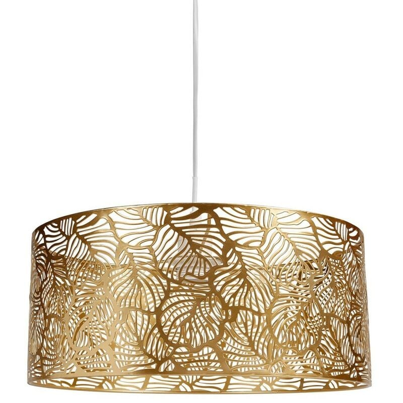 Suspension métal ajouré doré Calathéa D35