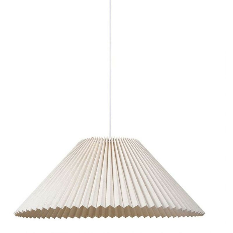 Suspension métal et lin Aurélia beige D52