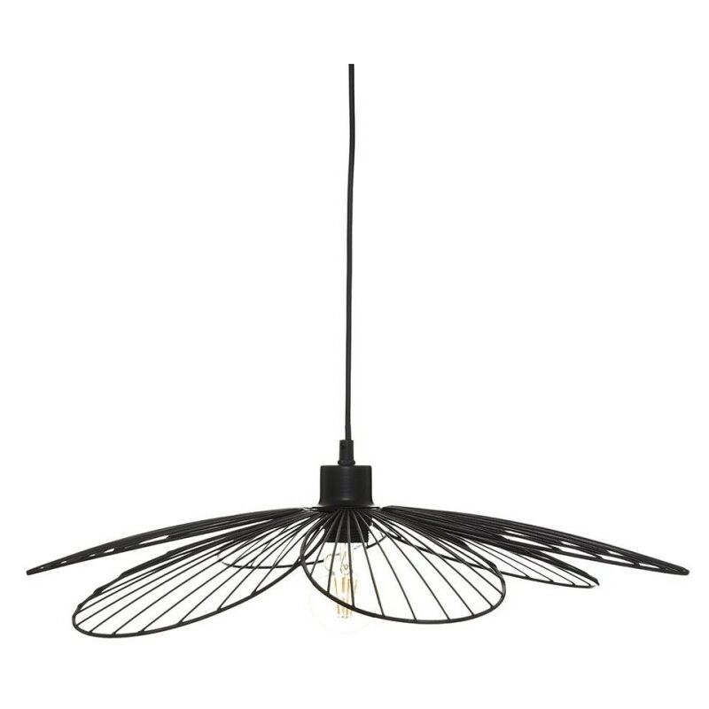 Suspension métal Fleur noir D57