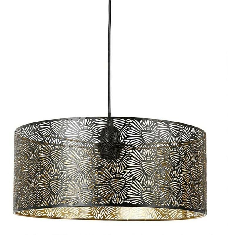 Suspension métal noir doré Corazon