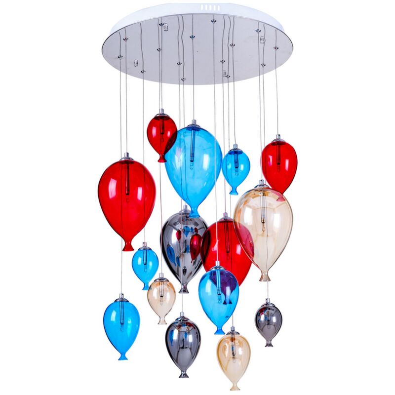 Spotlight - Suspension Multicolore Balloon, 15x G4-20W, IP20, 230V, Classe I
