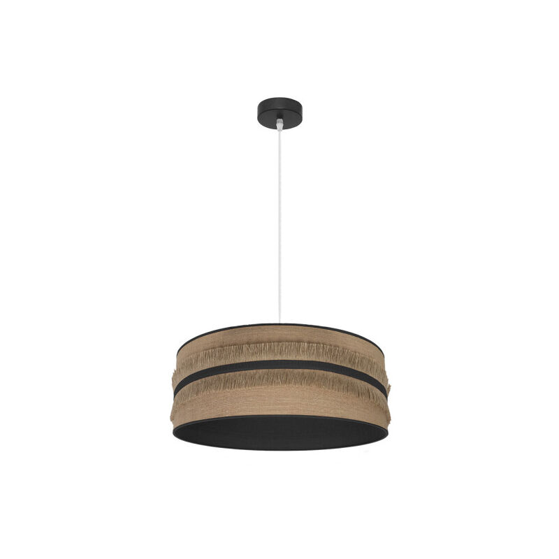 Fabrilamp - Pendentif Natalia 1xe27 Noir/sac noir Regx50x50 Cm Fabrilamp - Pendentif Natalia 1xe27 Noir/sac noir Regx50x50 Cm