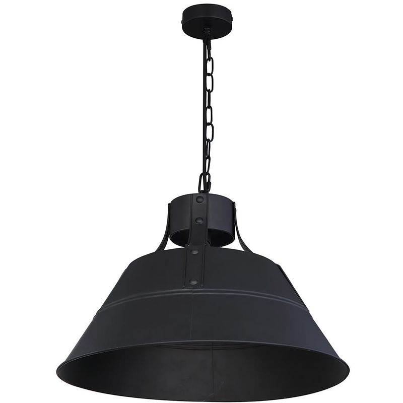 Globo - Suspension salon style industriel éclairage noir mat plafonnier suspension 15366S