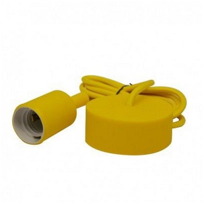 Suspension Douille en Silicone Miidex Lighting® jaune