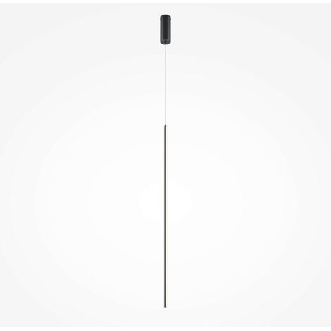 Suspension noire design – 1 barre verticale LED 415 cm SALEM