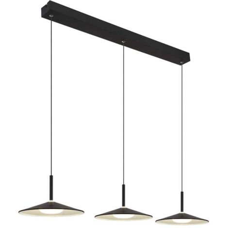 Suspension noire Lampone Conception à 3 lumières - 15635S-3