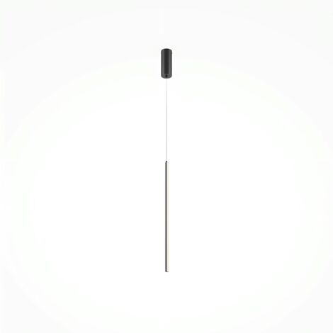 Suspension noire LED – 1 barre verticale design SALEM