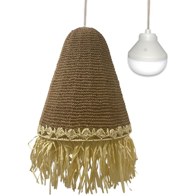 Suspension nomade paloma nomad Beige Herbe marine D40 cm