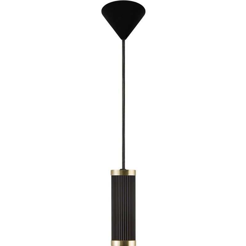 Suspension GALLOWAY Métal Noir/laiton, H.16.8 - IP20 - E27 /Nordlux Intérieur