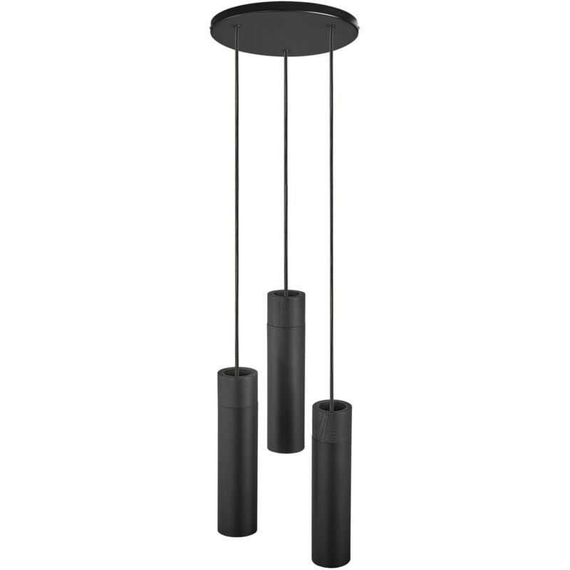 Nordlux - Suspension tilo 3-Spot Métal Noir, H.24.6 - IP20 - GU10 / Intérieur