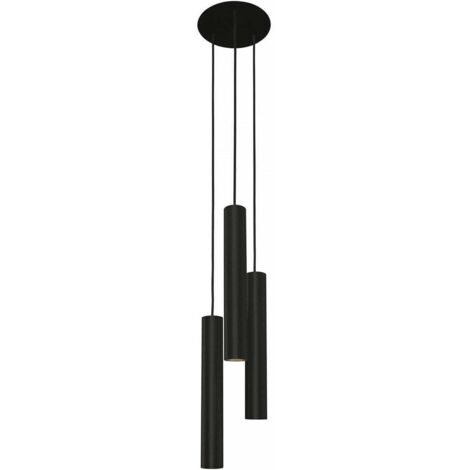 Suspension Nowodvorski Eye métal noir 3xGU10 Ø20 LED