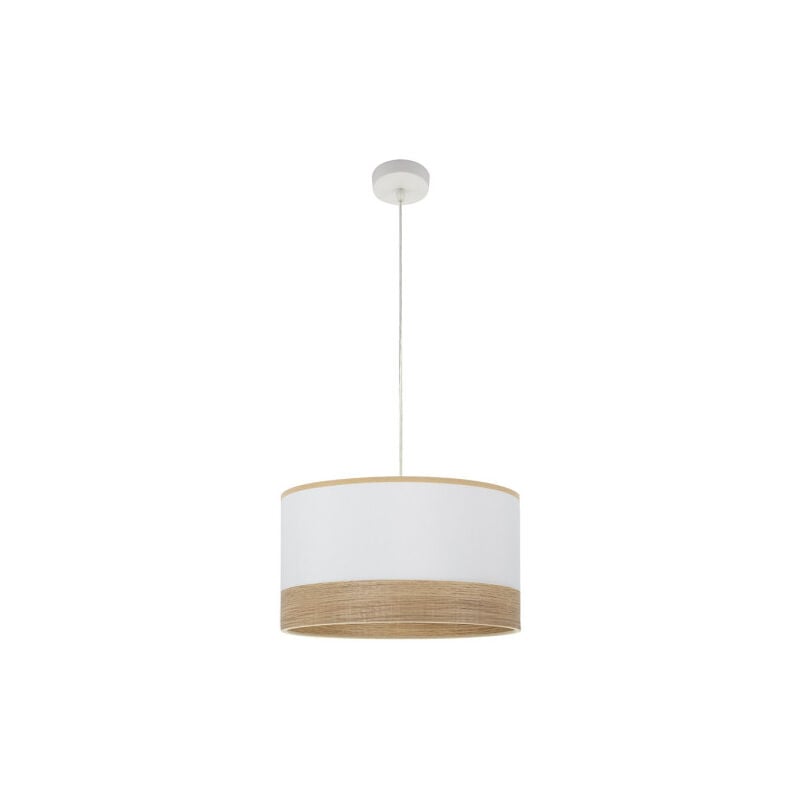 Olga Pendant 1xe27 White/white-mad.clear Regx40x40 Cm - Fabrilamp