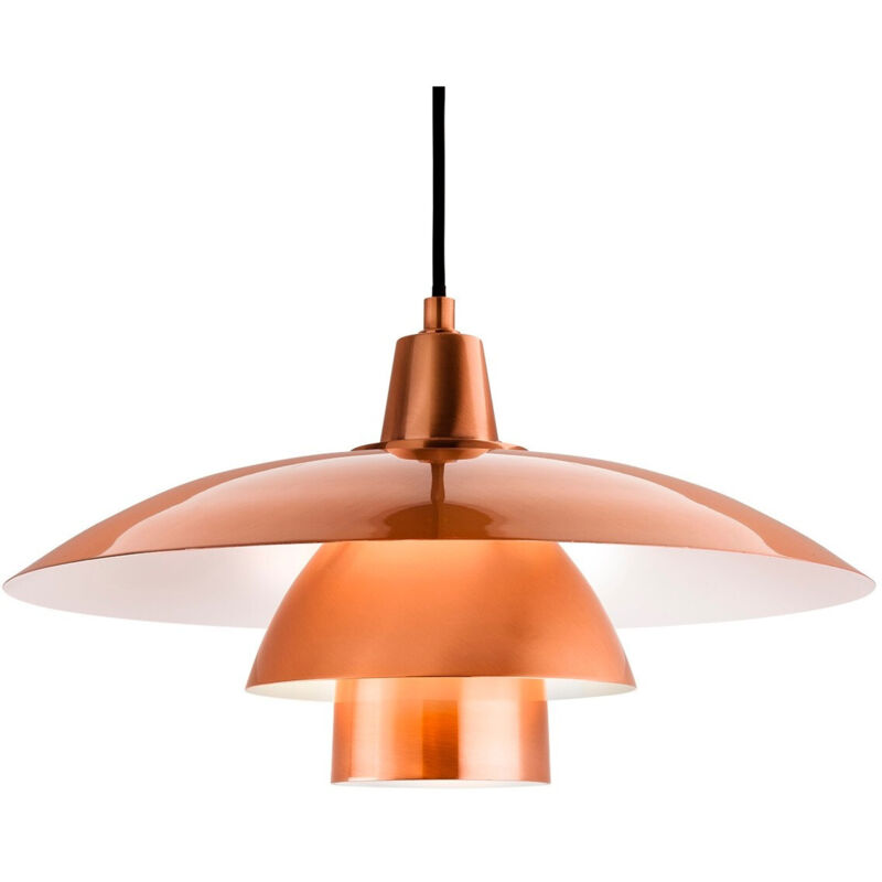 Firstlight Products - Firstlight Olsen - Suspension de plafond à 1 ampoule en cuivre brossé, E27 Firstlight Products - Firstlight Olsen - Suspension de plafond à 1 ampoule en cuivre brossé, E27