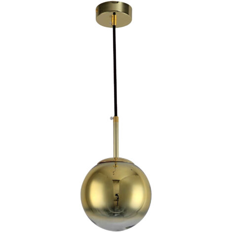 Suspension Palla Ø15 laiton verre E14 Light Prestige