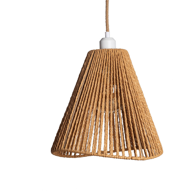 Ledkia - Suspension Papier Tressé Mikah Naturel