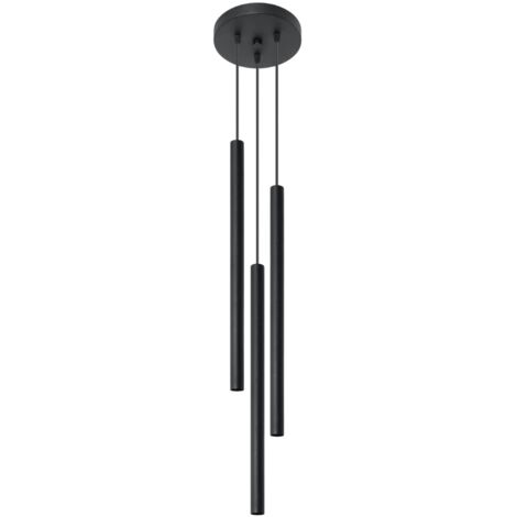 Suspension PASTELO 3P noire