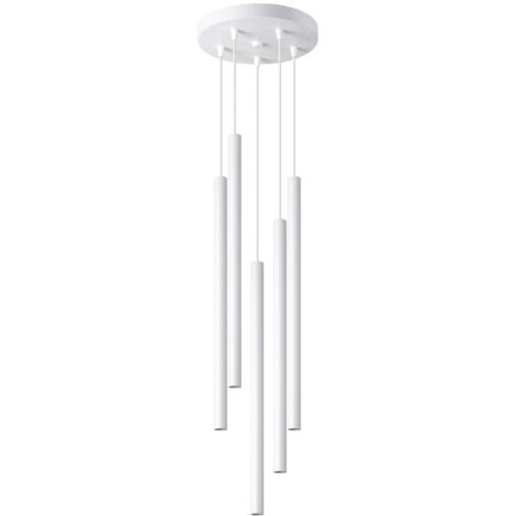 Suspension Pastelo blanche Ø25 5xG9 Sollux Lighting