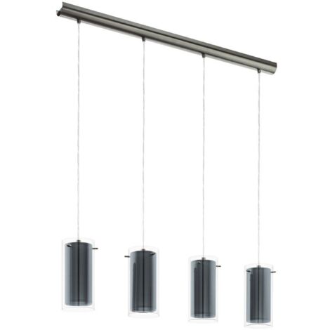 Suspension Pinto Textil 4 lampes - Gris