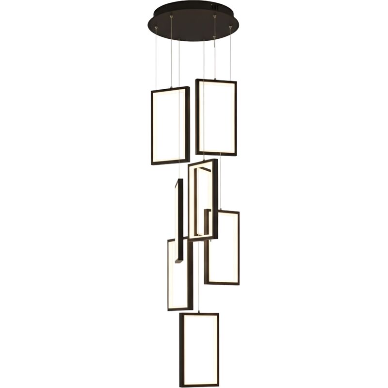 Suspension Plafonnier Toolight Lhj089-7cp Black White Suspension Plafonnier Toolight Lhj089-7cp Black White