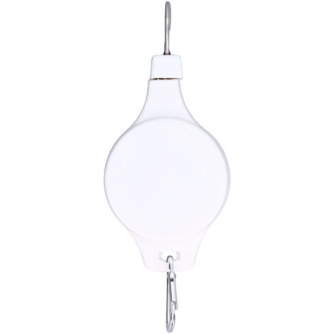Suspension Plante Retractable ABS Nylon Inox Cadre Fleur Panier Cage Oiseau, Panier Fleur Suspension à Roulette Plante Réglable Sécurité