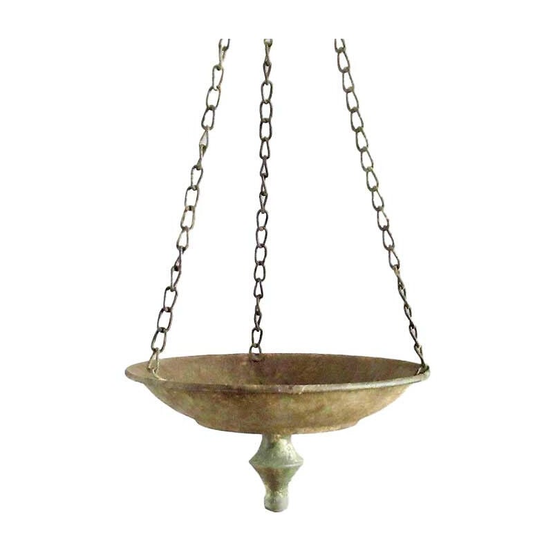 La Grande Prairie - Suspension plantes fer patiné 21x21x10cm