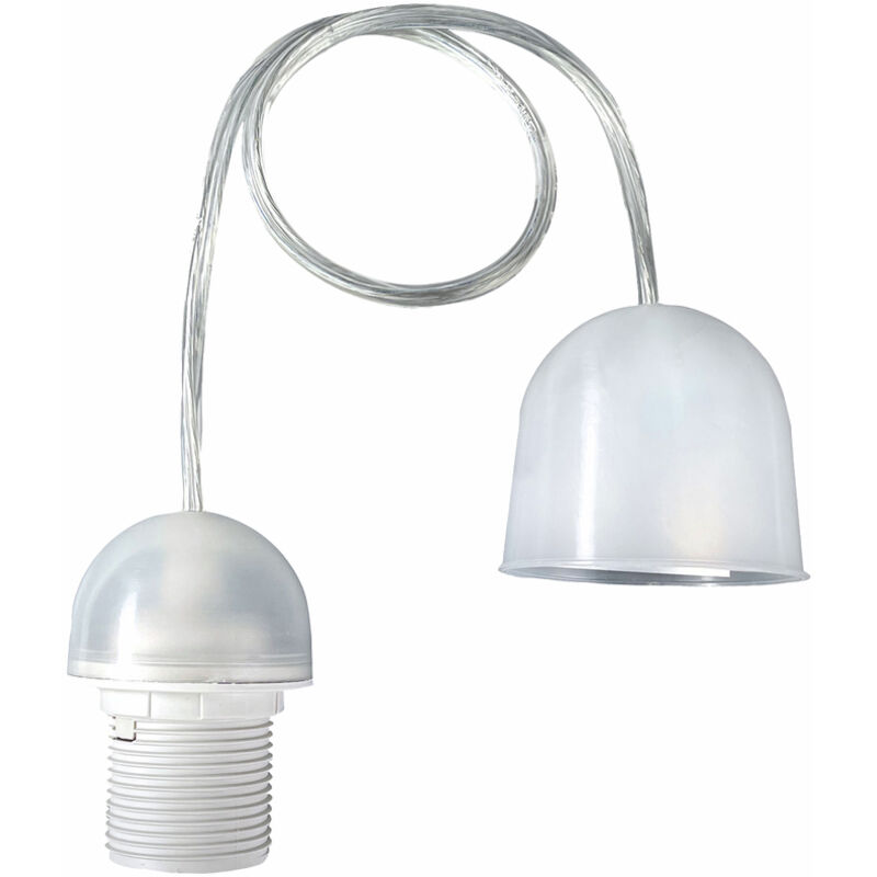 Suspension plastique translucide équipée E27 Tibelec Suspension plastique translucide équipée E27 Tibelec