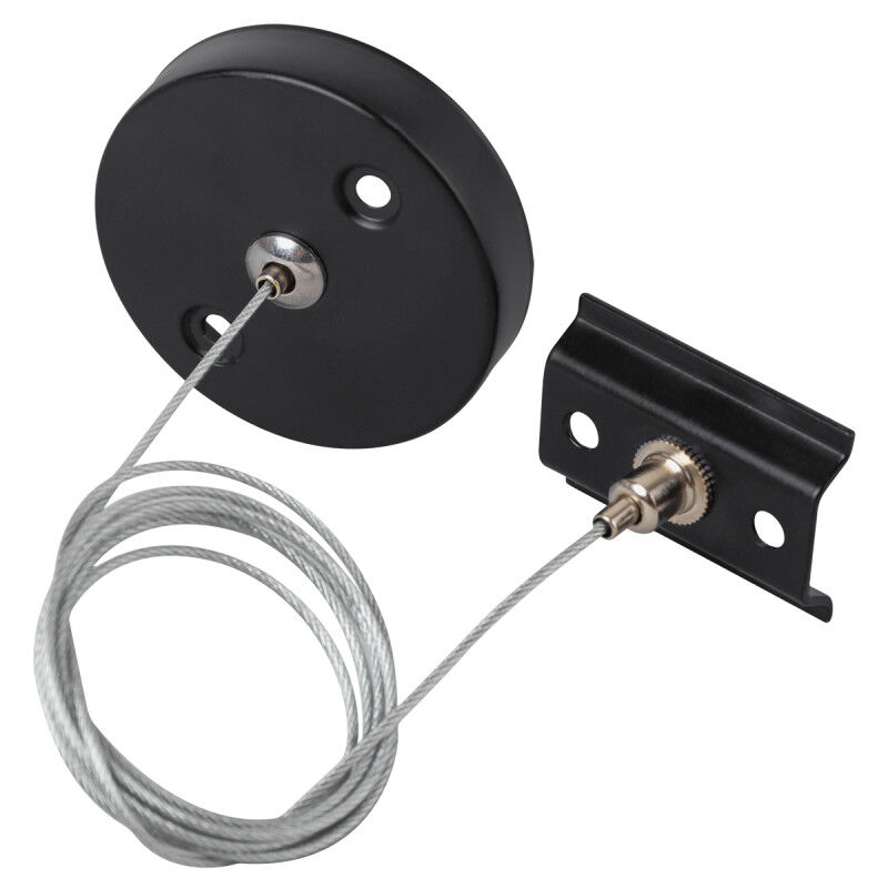 Suspension pour Rail Monophasé Noir 1 Mètre [ho-sus-m-n]