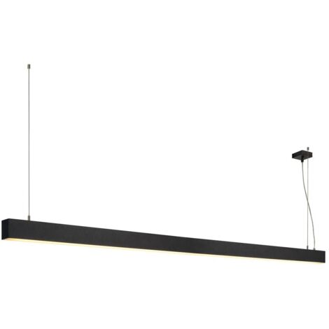 Suspension profilée GLENOS 2m noir SMD LED 103W 3000K - SLV - 1001406