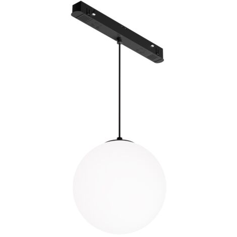 Suspension rail 1 phase boule verre noir LED 5W Maytoni