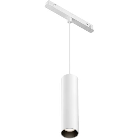 Suspension rail 1 phase tube blanc LED 12W 4000K Focus