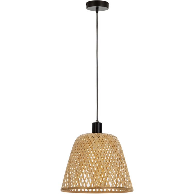 Suspension Raku en Bambou, diamètre 30 cm