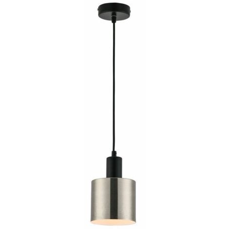 Suspension Reality Nulla noire métal cylindre E27 40W