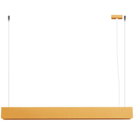 Suspension rectangulaire dorée SPARK Sollux 100 cm