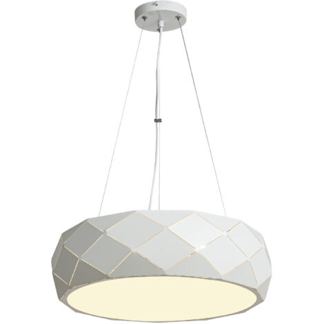 Suspension Reus blanche Ø45cm 3xE27 Light Prestige