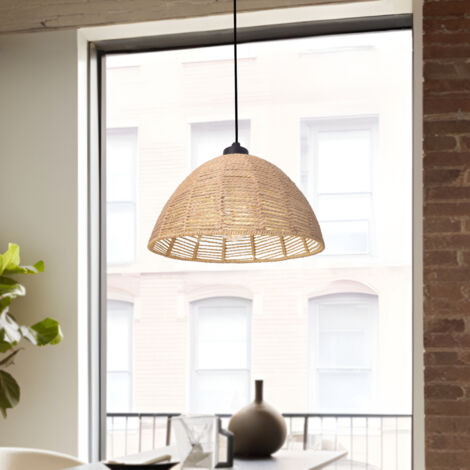 Suspension Romsey E27 naturel noir lux.pro