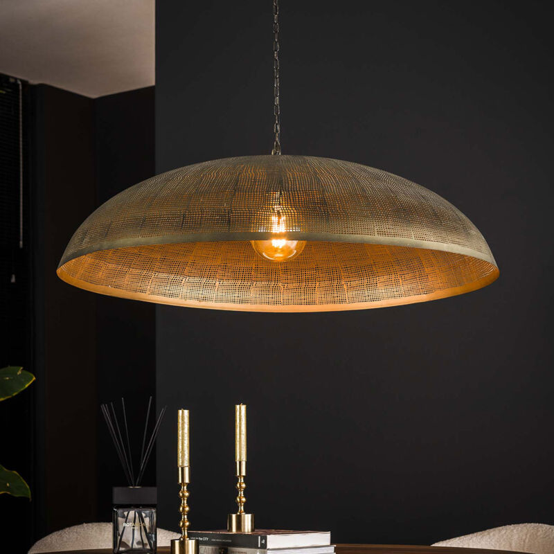 M&s - Suspension ronde 1 lampe 92x92x150 cm en métal bronze antique M&s - Suspension ronde 1 lampe 92x92x150 cm en métal bronze antique