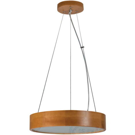 Suspension ronde bois chêne JASMIN 2xE27 20W Kanlux