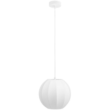 Suspension ronde en soie ø25cm - Blanc - Conventry
